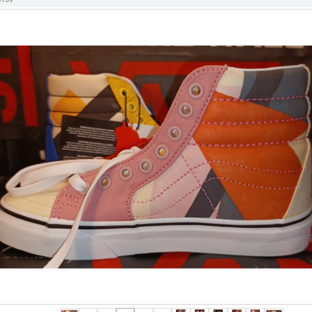 Vans X MoMA Men's 4.5/Women's 6 Sk8-Hi Lyubov Popova Sneakers LE VN0A4U3C22J - Picture 4 of 11